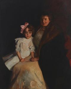 BLONDHEIM ADOLPHE W 1888-1969,Portrait of a mother and child,1910,John Moran Auctioneers 2022-09-20