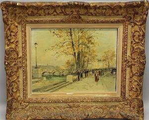 BLONDIN Charles 1913-1991,Quai Conti au Pont des Arts, Paris,Alderfer Auction & Appraisal 2013-06-13
