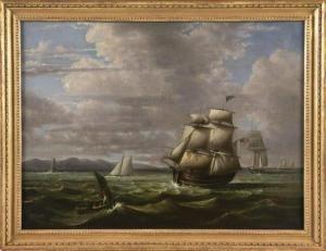 BLOOD MELLEN MARY 1817-1882,Ship in Penobscot Bay, Maine,Eldred's US 2021-04-29