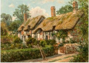 BLOOMER Hiram Reynolds 1845-1910,English Cottage,Heritage US 2017-06-12