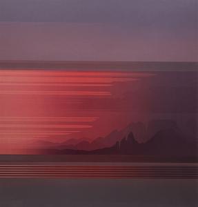 BLOOMFIELD Rib 1948,Abstract Sunset on the Mountains,Duggleby Stephenson (of York) UK 2023-03-10