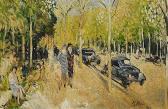 BLOOS Richard 1878-1956,Out for a Walk in a Parisian Park,1905,Van Ham DE 2017-05-19