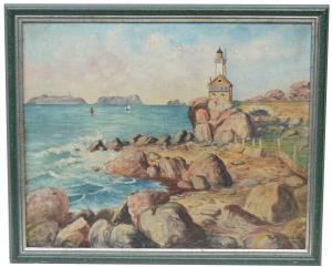 BLOSSIER Raymond 1900-1900,Bertagne Lighthouse,Anderson & Garland GB 2022-08-11