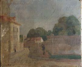 BLOT Jacques Émile 1885-1960,Rue de Village,1925,Rossini FR 2021-05-19