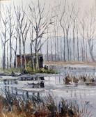 BLOT Robert 1881-1948,BRUME SUR LES MARAIS,Pillon FR 2012-07-01