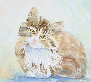 BLOUNT Norah,STUDY OF A CAT,Ross's Auctioneers and values IE 2016-09-07