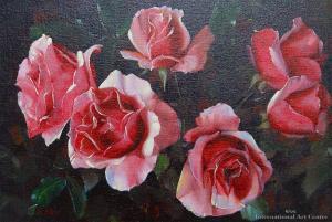 BLOW Michael 1900-1900,Duet Roses,International Art Centre NZ 2012-08-29