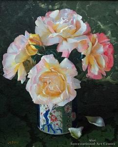 BLOW Michael 1900-1900,Peace Roses,International Art Centre NZ 2015-02-25
