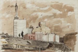 BLOWER David 1901-1976,View from Bunker Hill,John Moran Auctioneers US 2018-05-22