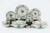 BLUE Robert 1915,A Herend 'Count Apponyi' green dinner service,Christie's GB 2007-04-03