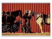 BLUM Dieter 1936,Cowboy & Harley & Horses,1992,Auctionata DE 2017-02-14
