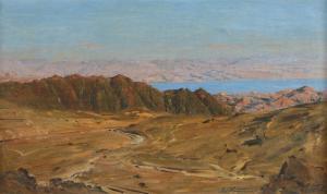 BLUM Ludwig 1891-1974,Mount Solomon and the Red Sea,1950,Tiroche IL 2024-04-14