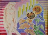 BLUMANN Elise 1897-1990,Nude and Sunflowers,1976,Leonard Joel AU 2018-01-25