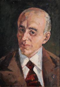 BLUME Harry 1924-1992,Porträt d. Leipziger Philosophieprofessors Lothar ,Leipzig DE 2016-09-24