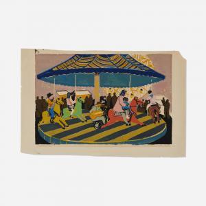 BLUMENSCHEIN Helen Greene 1909-1989,Merry Go Round,1936,Toomey & Co. Auctioneers US 2022-11-16