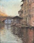 BLUMER Lucien Charles 1871-1947,Le canal,1908,Neret-Minet FR 2015-12-16