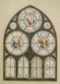 BLUNCK August 1858-1946,Glasfenster. Entwurf für die Samariterkirche, Ber,1875,Auktionshaus Quentin 2007-10-27