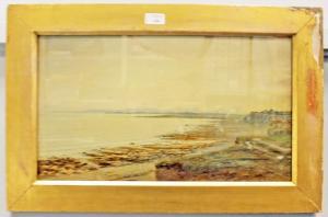 BLUNDEN Anna E. Martino 1830-1915,COASTAL VIEW watercolour,1882,McTear's GB 2016-09-16