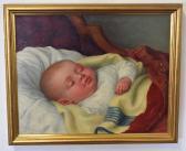 BLUNDEN Anna E. Martino 1830-1915,Sleeping baby,1876,Keys GB 2019-03-26