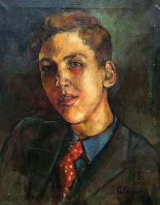 BLUNT Wilfrid 1901-1987,Portrait of a young man,1933,Rosebery's GB 2010-06-08