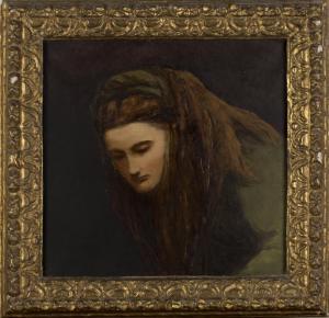 BLUNT Wilfrid,Portrait of the Artist's Sister, Alice, in an Arth,Tooveys Auction 2016-11-30
