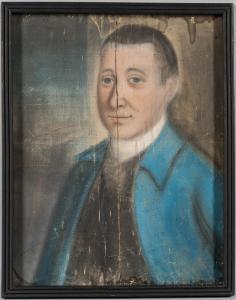 BLYTH Benjamin 1740-1787,Portrait of a Man in a Blue Jacket, a Member of th,Skinner US 2018-11-03