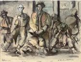 BLYTH Robert Henderson,Battle weary soldiers, Holland; and 8 other war sc,1944,Christie's 2006-03-14