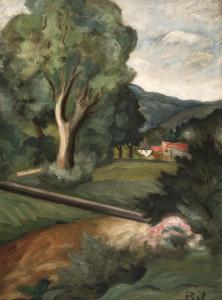 BOžENA Jelínková 1880-1951,Krajina z Provence,1925,Art Consulting CZ 2010-06-20