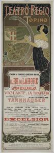 BOANO Giuseppe 1872-1938,TEATRO REGIO TORINO  STAGIONE DI CARNEVALE,1898,Cambi IT 2020-10-27