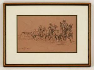 BOARD John 1895-1965,THREE GLORIOUS HEAVY HORSES; HORSE ARTILLERY; POLO,Sworders GB 2019-04-30