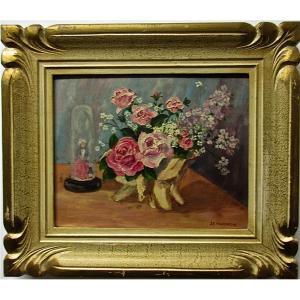 BOATES JULIE K 1900-1900,FLORAL STUDIES WITH FIGURINES,Waddington's CA 2015-05-11