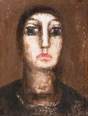 BOBEK Jaroslav 1925-2006,Female head,1975,Palais Dorotheum AT 2015-09-19