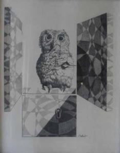 BOBST Tucker 1923-2008,COMPOSITION WITH OWL,Freeman US 2007-06-22