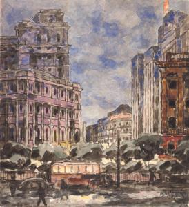 BOBYSHOV MIKHAIL,Evening in Moscow from the Series Victory Days in ,1945,Sotheby's 2021-11-30
