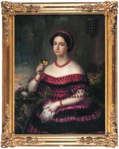 BOCANEGRA A JOSé GUTIéRREZ DE LA VEGA Y 1791-1865,Retrato de dama,Subastas Bilbao XXI ES 2017-12-20