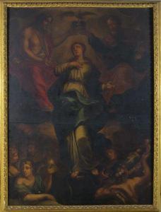 BOCANEGRA Pedro Anastasio 1638-1689,“Coronación de la Virgen”,Goya Subastas ES 2012-02-20