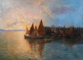 BOCCHECIAMPE Vikentios 1856-1933,Coucher de soleil à Corfou,Bonhams GB 2022-05-18