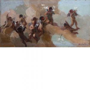 BOCCHETTI Gaetano 1888-1990,Putti Bozzetto per affresco,Wannenes Art Auctions IT 2017-11-29