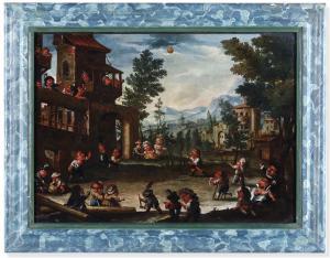BOCCHI Faustino 1659-1742,Scene di genere con nani e caramoghi,Cambi IT 2023-06-29