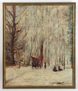 BOCCHINO Vincent 1800-1900,Winter landscape view,1953,Kaminski & Co. US 2020-01-25