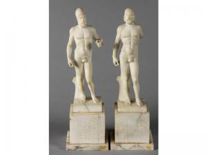 BOCCI PAOLO,Deux statuettes en marbre blanc, d'après l'antique,Hôtel des ventes d'Avignon 2020-02-08