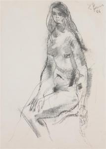 BOCCIA Edward Eugène 1921-2007,Two works: Female Nude,1966,Hindman US 2017-09-15