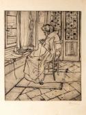 BOCCIONI Umberto 1882-1916,Mamma che lavora davanti alla finestra,1907,Finarte IT 2020-12-03