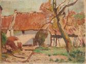 BOCH Anna 1848-1936,Fermette au toit rouge,1919,Horta BE 2019-10-14