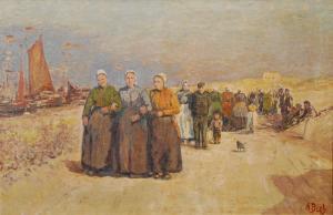 BOCH Anna 1848-1936,La promenade du dimanche,Brussels Art Auction BE 2022-03-22