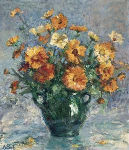 BOCH Anna 1848-1936,Still life with flowers,1915,De Vuyst BE 2024-03-02