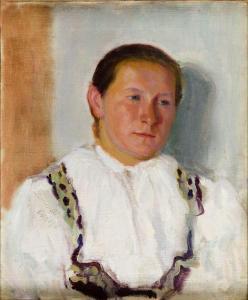 BOCHEŃSKI Jan 1888-1944,Portret kobiety, 1910 r.,Desa Unicum PL 2014-10-09