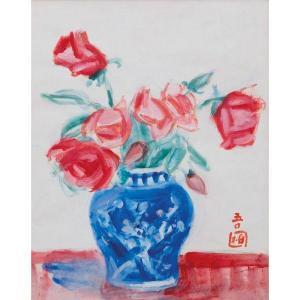 BOCHUAN GUO 1901-1974,FLOWERS,1961,Sotheby's GB 2010-10-04