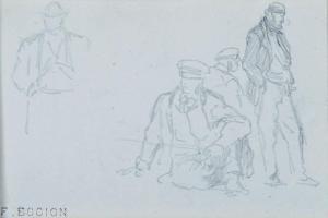 BOCION Francois Louis David 1828-1890,Études de personnages,De Maigret FR 2023-12-20