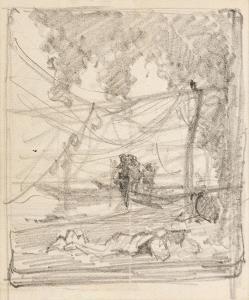 BOCION Francois Louis David 1828-1890,Repos du pêcheur,Dobiaschofsky CH 2023-11-08